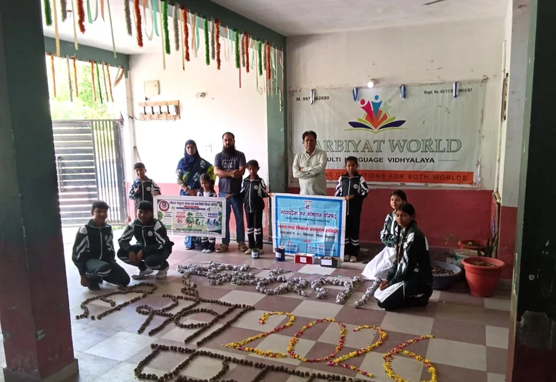 सेवा संकल्प अभियान 2026: कचरे से कलाकृति तक, बच्चों ने दिया ‘स्वच्छता ही सेवा’ का अभिनव संदेश